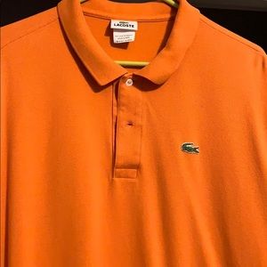 Orange Lacoste Polo